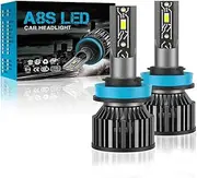 LEFAFA H8/H9/H11 LED Headlight Bulb, 160000LM 6000K High Low Beam Halogen Replacement LED Bulbs Cool White, H8 H9 H11 Car Fog Lights Cool Fan Fog Bulb, Plug and Play, Pack of 2(H8/H9/H11)