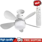 Ceiling Fan Light with Remote Light Bulb Fan Dimmable 5 Blades for Home Office A