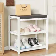 Small Shoe Bench Shoe Rack Storage Bench Entryway Bench Shoe Shelf with Seat