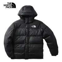 在飛比找PChome24h購物優惠-The North Face北面UE男款黑色保暖休閒連帽羽絨