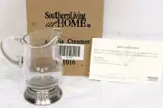 Southern Living Astoria Creamer #41016 Glass Brushed Nickel Miniature Pitcher