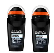 2 x L'OREAL Men Expert Carbon Protect Roll On XXL Ball 48h Anti-Perspirant Deo
