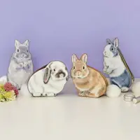 在飛比找樂天市場購物網優惠-【日本YOU+MORE!】萌萌兔隨身化妝包 收納包 兔子 收