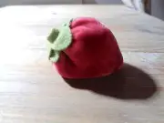 Berry Pink Velvet Pincushion, Strawberry Pin Keep, Needle Sharpening Turkish Eme