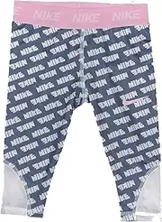 [Nike] Little Girls Dri-Fit Capri Pants Ashen Slate/Light Pink Size 6X