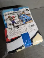 Super Mario MarioKart 62 in X 90 in Tools Of The Trade Plush Blanket