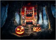 Labymos Theme Photography Background Portrait Photography Backdrops with Pumpkin Pattern Photo Studio Props for Portrait Photos Party Decoration, Size 2.1 * 1.5m/ 7 * 5ft