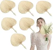 Wedding Raffia Fans,Natural Palm Leaves Hand Fans | Chinese Style Weaving Cooling Supplies for Women Wedding Outdoor Home Wall Beach