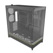 MONTECH HS02 ATX Mid-Tower PC Gaming Case HS02B Black
