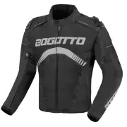 Boomerang Waterproof Black Grey Textile Motorcycle Jacket