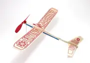 NIB 17" Flying Machine Balsa Wood Model Airplane Kit Guillow's GUI-75