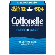 Cottonelle Freshcare Flushable Wipes, 12 ct., 504 wipes 4.5(11332) B