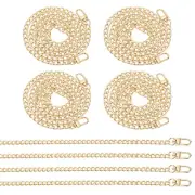 47.2" Flat Purse Chain 8 Pack Gold Purse Strap Handbag Chains Straps