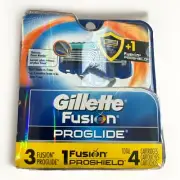 Gillette Fusion PROGLIDE 3 PROGLIDE, 1 PROSHIELD Refill Blades Cartridges - 4ct