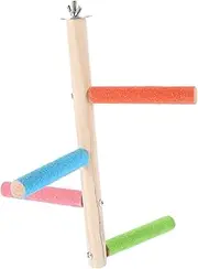SUPVOX Bird Perch Stand Natural Wood Parrot Perch for Bird Cages Exercise and Resting Place for Cockatiels Parakeets Macaws and Finches