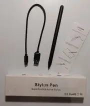 Superfine Nib Active Capacitive Touch Screen Stylus Pen Black for iPad Tablets