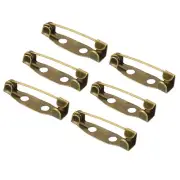 50 Pcs Safety Bar Pins,for Name Tags, Jewelry Making (Bronze Tone, 20mm)