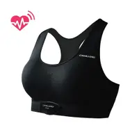 在飛比找PChome24h購物優惠-【CABALLERO】女款心跳感測短版運動背心 黑