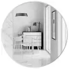 Slim Design 50CM White Bathroom, Living Room, Hallway Mirror Round Mirror Wall D