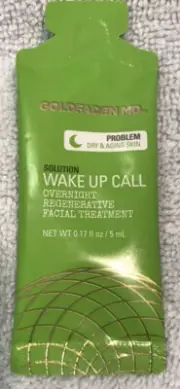 GOLDFADEN MD. ~ WAKE UP CALL OVERNIGHT REGENERATIVE TREATMENT ~ 0.17 oz / 5 Ml