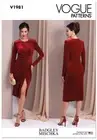 VOGUE SEWING PATTERN 1981 MISSES 6-14 FITTED KNIT DRESS RUCHING SIDE FRONT SLIT