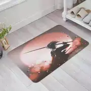Japanese Style Mat Blue Carp Waves Bathroom Corridor Carpet Kitchen Mat Entrance