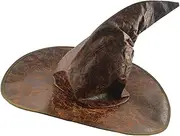 Witches Wizard Hats Brown/Sorting Hat Cosplay Costume Accessories Pointed Hat for Cosplay, Brown