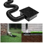 Rain Gutter Downspout Extensions Flexible, Catch Basin Downspout, Down Spout ...
