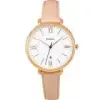 FOSSIL ES3988手錶 玫瑰金框 白面 羅馬時標 粉色錶帶 36mm 女錶