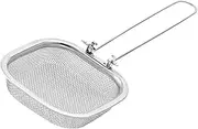 TIDTALEO Stainless Steel Frying Basket Fryer Basket for Kitchen Sink Front Wire Mesh Cooking Oil Filter Folding Handle Deep Fryer Basket Fries Basket Pot Frying Basket