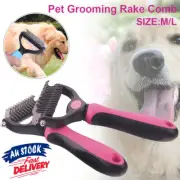 Pet Dog Cat Grooming Comb Brush Undercoat Rake Dematting Deshedding Trimmer New