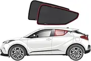 Genuine SNAPSHADES Car Rear Window Shades for Toyota C-HR 1st Gen (AX10/AX50; 2016-2023)
