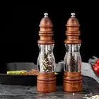 Oak Pepper Grinder Bottle Ceramic Grinding Core Pepper Abrader Spice