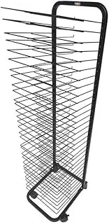 Art Drying Rack, 30 Removable Racks | Canvas Rack for Art Storage | Paint Drying Rack On Wheels | Stacking Rack for Paintings and More, Gifts for Kids