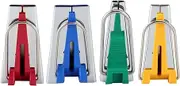ANKROYU 4PCS Stainless Steel Bias Tape Makers DIY Sewing Tools Kit for Needle Arts and Crafts Green Yellow Red Blue 6mm 12mm 18mm 25mm