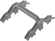 DIYEAH Mini Footbridge Model: Train Scenery Footbridge - DIY Materials and Accessories for Model Building Sand Table Ornament Easy Assembly