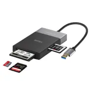 LETLEX 6in1 Memory Card Reader, Multiport USB Hub