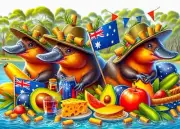 QPuzzles 1000 Piece Jigsaw Puzzle - Australia Day - Platypus