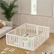 Bopeep Kids Playpen Baby Safety Gate With Lock Toddler Play Game Toy 10 Panel