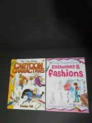 Drawing Book Set - Cartoon Characters and Costumes & fashions
