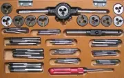 0BA TO 10 BA TAP & DIE SET - 33 TAPS AND 11 DIES BRITISH ASSOCIATION