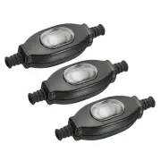 5mm Inline Cord Switch, Waterproof Appliance Switch 250V 3A Rocker Switch 3pcs