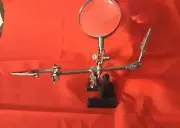Helping Hands Free Magnifier with Clips Ideal for Hobbies and Crafts New