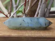 Polished Matte Double Terminated Labradorite Crystal Points 73 Grams 95mm Long