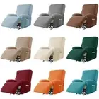 Velvet Recliner Sofa Cover Soft Lazy Boy Sofa Slipcover Elastic Arm Sofa Cover