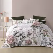 Bianca Lorna White Polyester Home Cozy Comfort Design Soft Bedspread Set