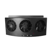 2-Speed Car Exhaust Fan 3-Head Cooling Fan Car Air Purifier Radiator Fan Window Vent Cool Ventilation Cooling Fan for El