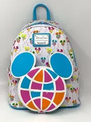 NWT Walt Disney Loungefly Retro Mickey Balloons Vault Collection Mini Backpack