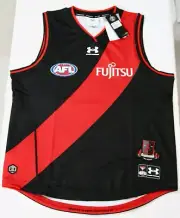 2022 AFL Under Armour Essendon Bombers Authentic Sleeveless Guernsey 2XL - BNWT
