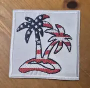 Tropical Americana - Patriotic - Iron On/Sew On Patch 10059
